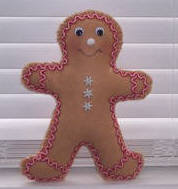 gingerbread man sewing pattern for kids